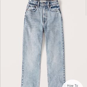 Abercrombie and Fitch ultra hi-rise 90’s jean